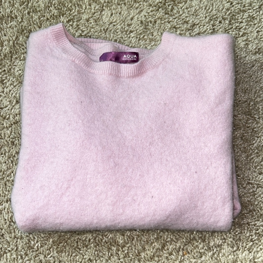 Pink Aqua Cashmere Sweater